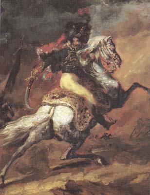 Theodore   Gericault Chasseur of the Imperial Guard,Charging (mk10) oil painting image